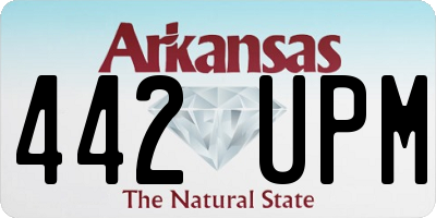 AR license plate 442UPM
