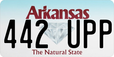 AR license plate 442UPP