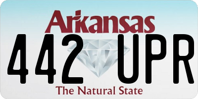AR license plate 442UPR