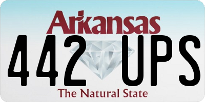 AR license plate 442UPS