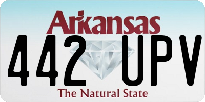 AR license plate 442UPV