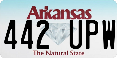 AR license plate 442UPW