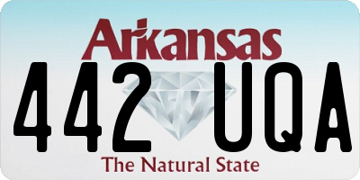 AR license plate 442UQA