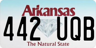 AR license plate 442UQB
