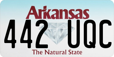 AR license plate 442UQC