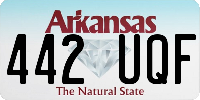 AR license plate 442UQF