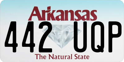 AR license plate 442UQP