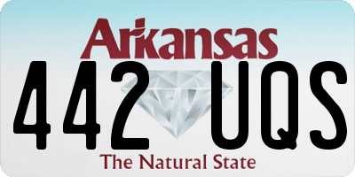 AR license plate 442UQS
