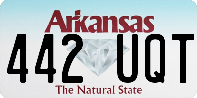 AR license plate 442UQT