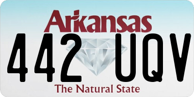 AR license plate 442UQV