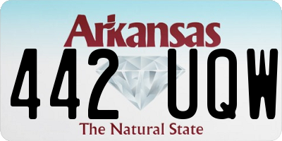 AR license plate 442UQW