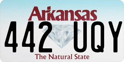AR license plate 442UQY