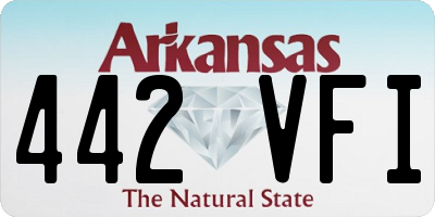 AR license plate 442VFI