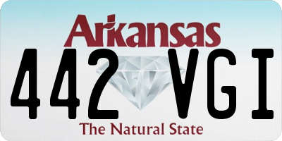 AR license plate 442VGI