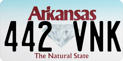 AR license plate 442VNK