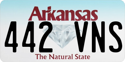 AR license plate 442VNS