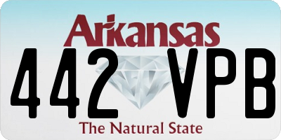 AR license plate 442VPB