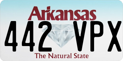 AR license plate 442VPX