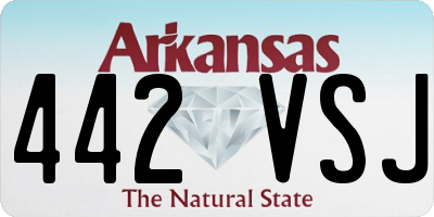 AR license plate 442VSJ