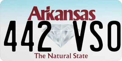 AR license plate 442VSO