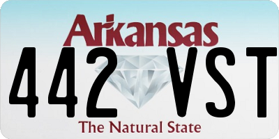 AR license plate 442VST