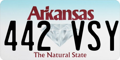 AR license plate 442VSY
