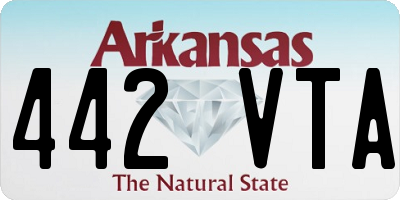 AR license plate 442VTA