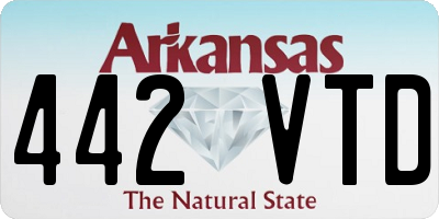 AR license plate 442VTD