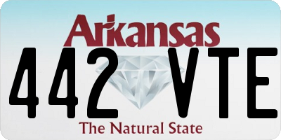 AR license plate 442VTE