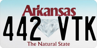 AR license plate 442VTK
