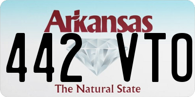 AR license plate 442VTO