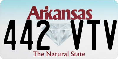 AR license plate 442VTV