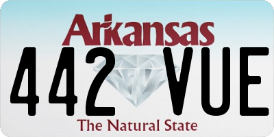 AR license plate 442VUE