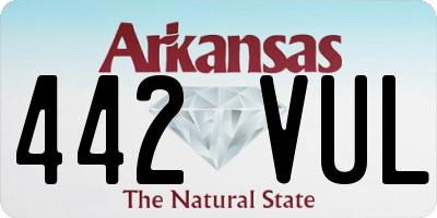 AR license plate 442VUL