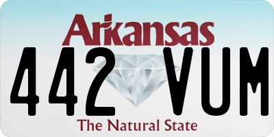 AR license plate 442VUM