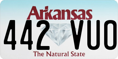 AR license plate 442VUO