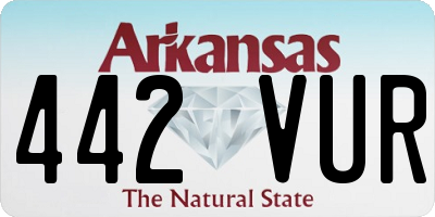 AR license plate 442VUR