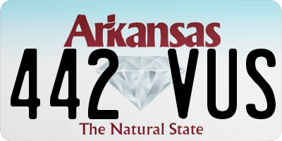 AR license plate 442VUS