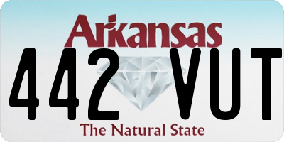 AR license plate 442VUT
