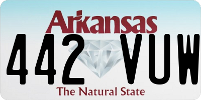 AR license plate 442VUW