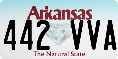 AR license plate 442VVA