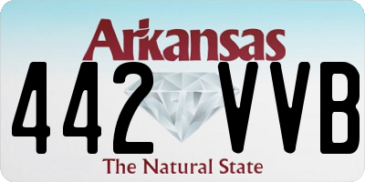 AR license plate 442VVB