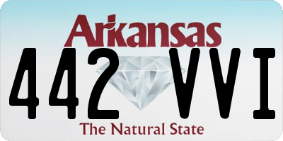 AR license plate 442VVI
