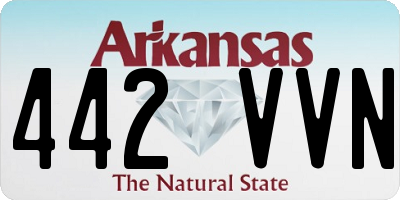 AR license plate 442VVN