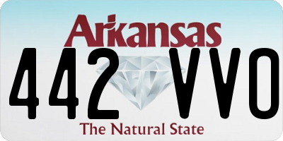 AR license plate 442VVO