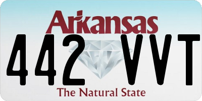 AR license plate 442VVT