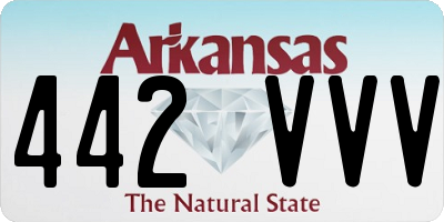 AR license plate 442VVV