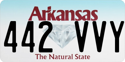AR license plate 442VVY