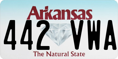 AR license plate 442VWA