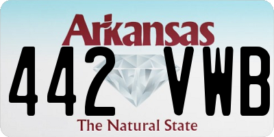 AR license plate 442VWB